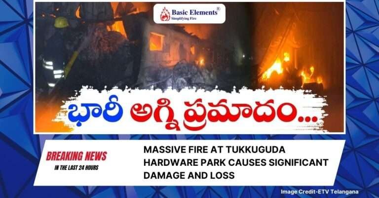 Rangareddy, Tukkuguda Hardware Park Fire
