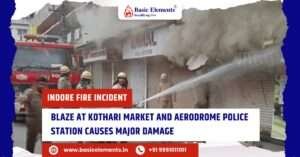 Indore Fire Incident: Blaze at Kothari Market and Aerodrome Police Station Causes Major Damage