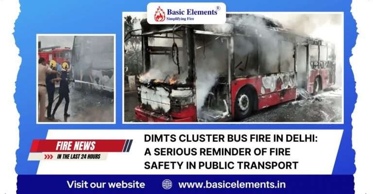 DIMTS Cluster Bus Fire Delhi