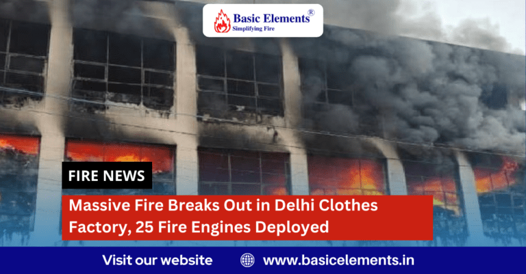 Fire at Bakkarwala Clothes Factory