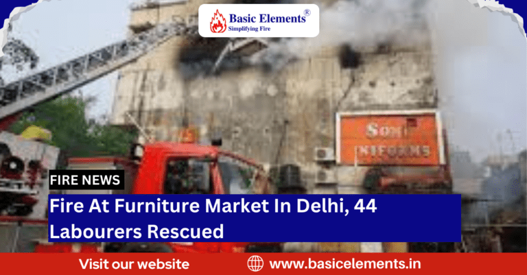 Fire At Furniture Market In Delhi