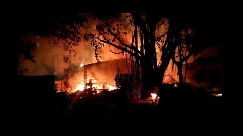 fire at Delhi furniture godown